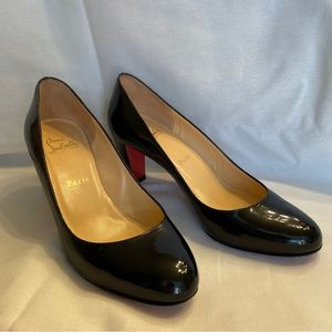 Christian Louboutin Black Patent Pumps